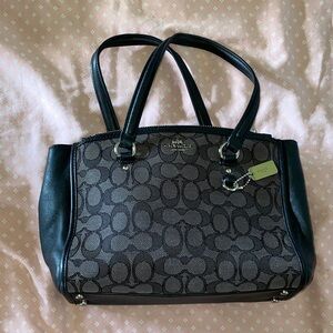 Coach Black and Gray Shoulder Bag